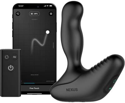 Nexus Revo Stealth Prostaatstimulator - App-bediening - Roterende Schacht - 3 Rotatiestanden - 6 Stimulatiemodi - IPX7 Waterproof - 100% Lichaamsveilig Siliconen - 1 Uur Speeltijd - Oplaadbaar - Afstandsbediening