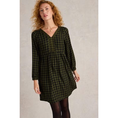 White Stuff Penelope Dress Green Multi Maat: 10 | Blousejurken Outlet | Dames | Zwart