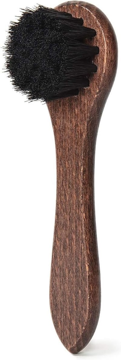 Houten Schoenpoetsborstel met Paardenhaar - Ideaal voor Crème en Was op Leren Schoenen en Laarzen