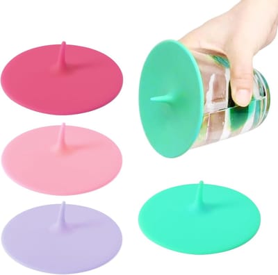 Silicone Drinkglas Lids - Herbruikbare Anti-Dust Deksel voor Koffie en Bier Mokken - Kleurrijke Glazen Deksel van 10cm