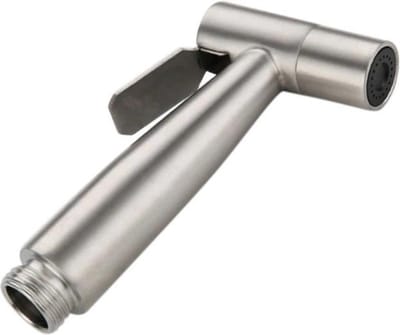 BukkitBow - Luxe Toilet Bidet Handdouche - Roestvrij Staal - Hygiënisch & Multifunctioneel - Voor Badkamer & WC - Zilver