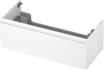 INK wastafelonderkast 1 lade greeploos gelakt 100x45x35cm, mat wit