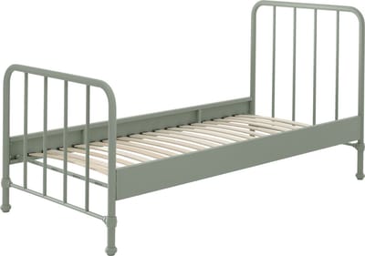 Eenpersoonsbed Jay Groen - Metaal - Hoogte 110 cm