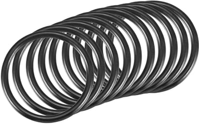 Pack van 10 Nitril Rubber O-Ringen, 38mm x 32mm x 3mm, voor Kraan, Loodgieter en Reparaties, Zwart