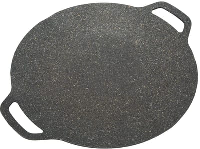 Dailygoods- Bakplaat - Koreaanse Grillpan - Dubbele Handgrepen - Geribbelde Textuur - PFOA-vrij - Duurzaam Aluminium