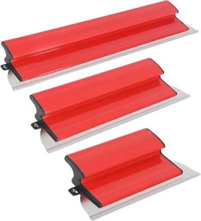 spatel gereedschap met 3 roestvrijstalen messen (25 cm + 40 cm + 60 cm), spatelset met Z-handgreep, grote rakel voor grote werkruimte, wanddecoratie
