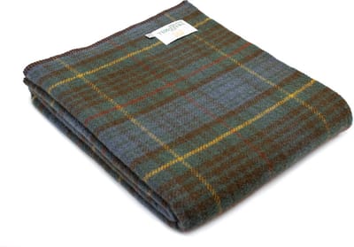 Plaid zonder franje Tartan Antique Hunting Stewart - 150x200 - Nieuw Wol - Tweedmill UK