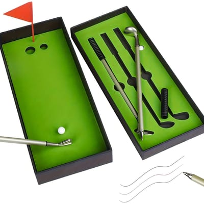 Stripe golf pen set, golf pennenset - navulbaar