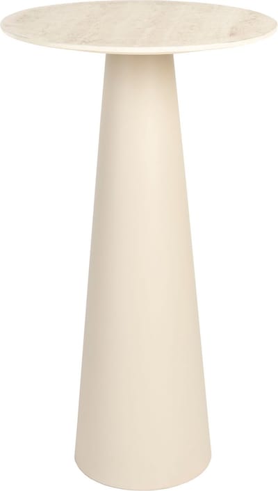Housecraft Living Joya Bijzettafel Hoog 40x40 cm Travetin-Look Beige