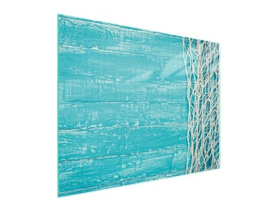 TMK ArtDeko - Snijplank - Glas - 52x40 cm - Turquoise