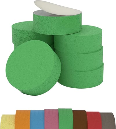 Luidspreker voeten - Trillingsdempers - Geluid verbeteren - Waterstraal gesneden - Set van 8 - Groen