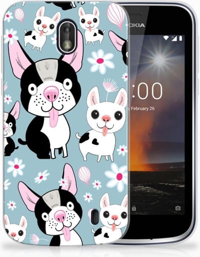 Nokia 1 TPU Hoesje Hondjes