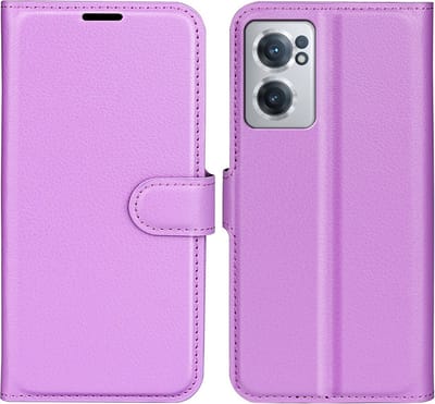 Coverup Hoesje - Geschikt voor OnePlus Nord CE 2 5G Hoesje - Coverup Book Case - Paars