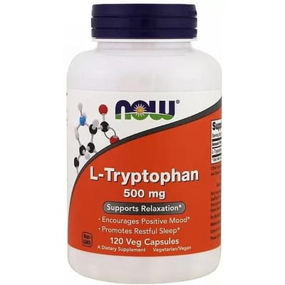 Now Foods L-Tryptophan 500mg (60) Standard - Aminozuren - Aminozuur-Mix