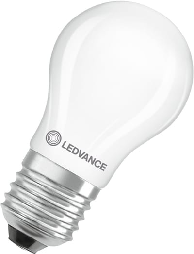 Ledvance LED Classic P45 Filament Lamp E27 - 1.8W 250lm 2700K 230V - Mat Glas - Ø45mm - Geschikt voor Wandlampen, Slaapkamer & Kinderkamers