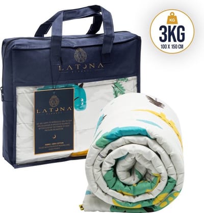 Latona Blanket® Verzwaringsdeken kind 100 x 150cm - 3kg - Dino - Polyester - Weighted blanket