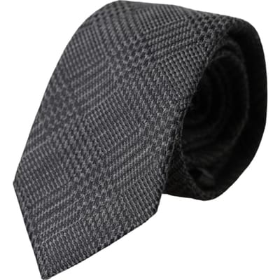 Grijze Glen Plaid Stropdas Kra3328
