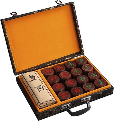 Xiangqi Reisspel - Chinees Schaakspel - Strategie Spel - Palissander Houten Stukken - 4.8cm Stukken - Niet gespecificeerd