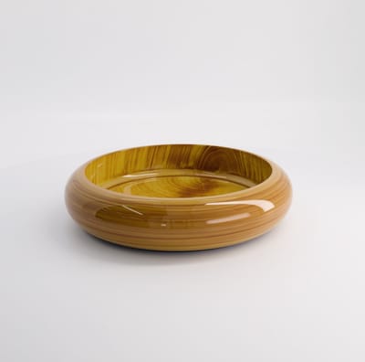 Tokyo Design Studio - Sushi Oke - Serveerschaal - Houtlook - Ø27,5 x 6,2 cm - ABS