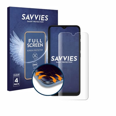 Savvies - Screenprotector voor Motorola Moto G30 - Folie Beschermfolie transparant volledig dekking 4 Stuks