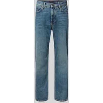 Relaxed tapered fit jeans van een mix van katoen en lyocell