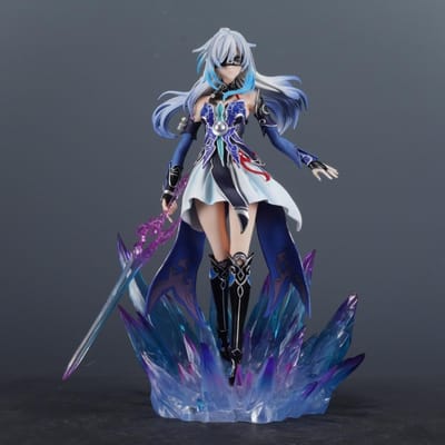 29cm/11.42in Anime Honkai Star Rail Figuur Jingliu Actiefiguren Pvc Standbeeld Bureau Ornament Verzamelfiguur Speelgoed Cadeaus With Box blue