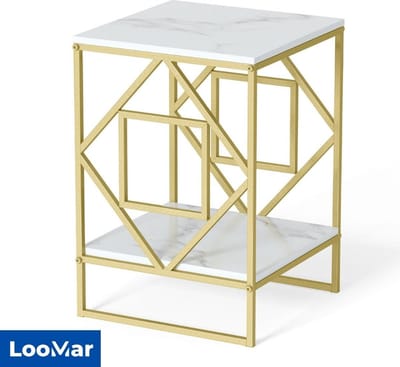 LooMar Haltafel - Side Table - Bijzettafel - Salontafel - Wandtafel - Woonkamertafel - Industrieel