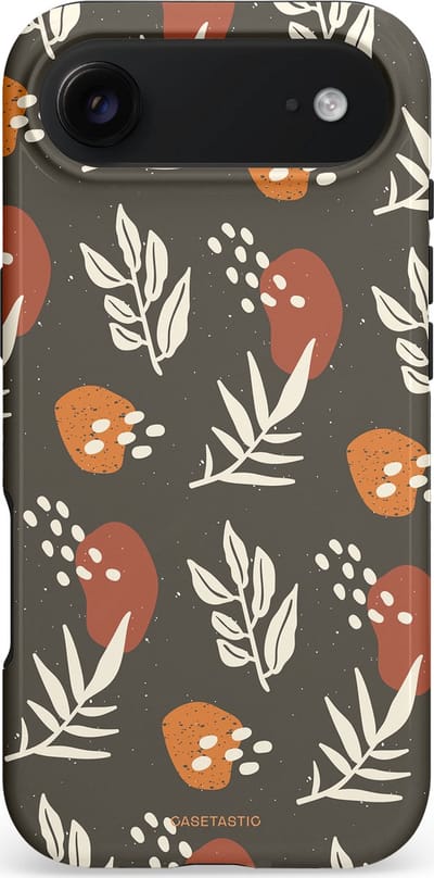 Casetastic hoesje geschikt voor Apple iPhone Air - MagSafe - Dubbellaagse bescherming - Zandsteen - Fashion Case - Donkergrijs Taupe Grijs Terracotta