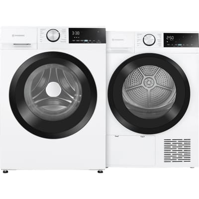 Wisberg WBWM1A4W9NB HygienicSteam + Wisberg WBDR1BW9NB SwiftDry