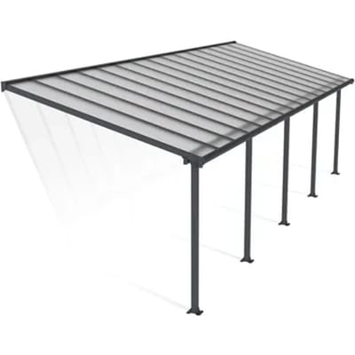 Palram | Canopia - Terrasoverkapping Olympia - Helder - Donkergrijs 924x294cm