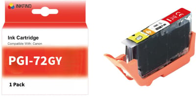 INKFIND PGI-72 Grijs inktcartridge compatibel met Canon PGI-72 PGI72 Geschikt voor Canon Pixma Pro-10 Pro-10s – 1 Pack GY