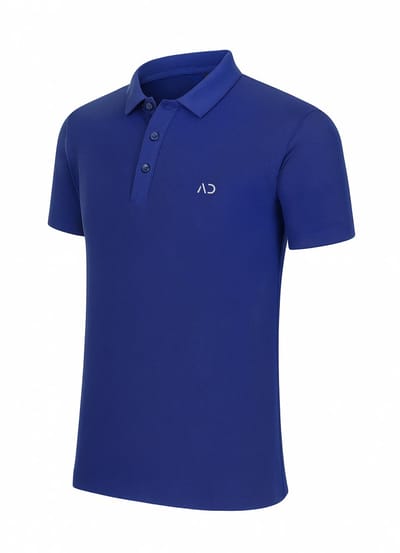 ASTRADAVI Herenmode - Klassiek Poloshirt - Comfortabele pasvorm voor werk of vrije tijd - Koningsblauw / Medium