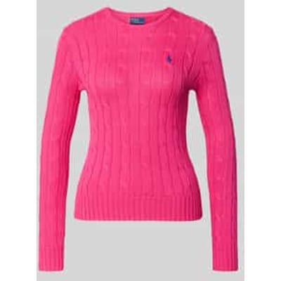 Gebreide pullover met kabelpatroon model 'JULIANNA'