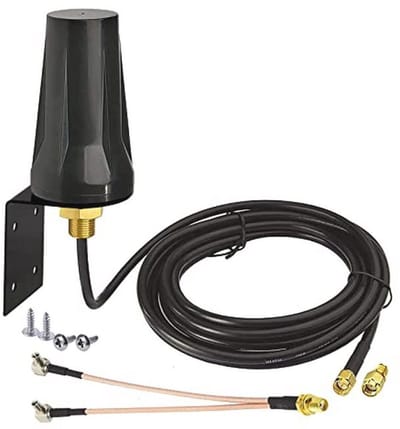 4G LTE Antenne Buiten 5dBi Waterdicht Met Dual TS9-M/SMA-F Scheidingskabel