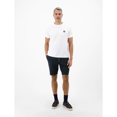 LERROS Comfortabele short van jerseystof met trekkoord , Maat: XL , Kleur: CLASSIC NAVY , 85% katoen, 12% polyester, 3% elastaan