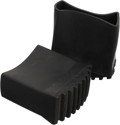 Laddervoetbeschermers - Antislipmatten - Vloeren Beschermen - Dikke Rubberen Pads - 7X6.5X3cm - Zwart