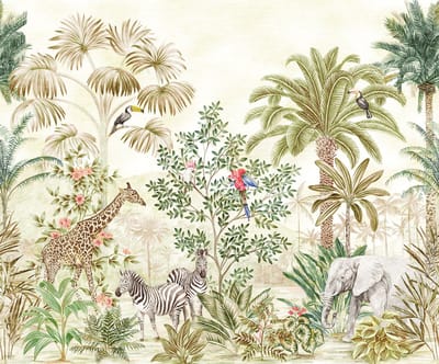 Fotobehang - Wild Wonderland 300x250cm - Vliesbehang