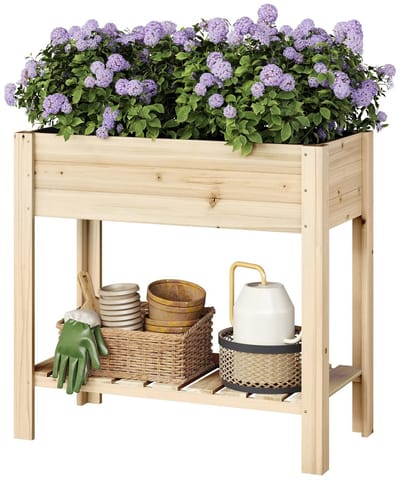 Jurrys Plantenbak - Moestuinbak - Bloembak - Kweekbak - Weersbestendig - Ergonomisch - Lichtgewicht - Afmeting 80x40x75cm