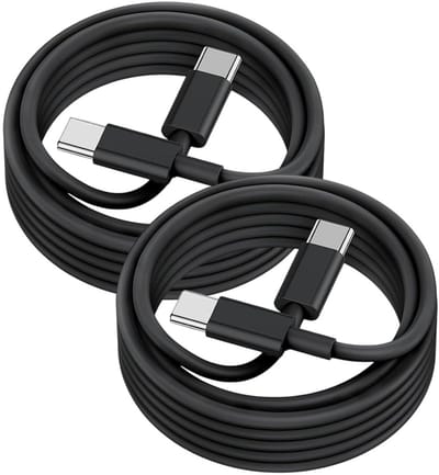 USB C naar USB C kabel - 1,5 Meter Oplaadkabel 2x - USB-C Oplader Kabel - Zwart