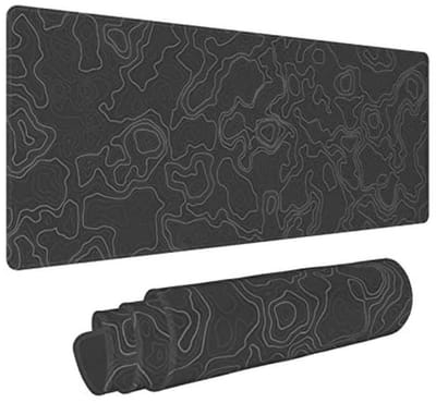 Grote XL Topografische Gaming Muismat - Antislip Rubberen Bureau Onderlegger