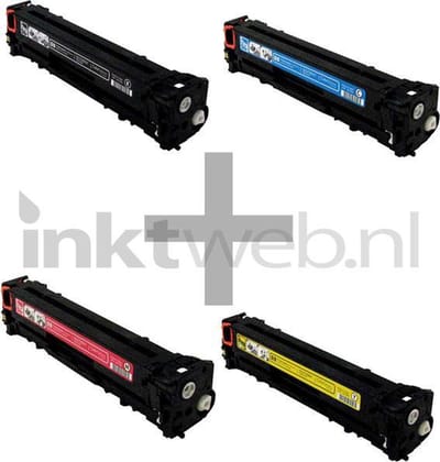 FLWR - Toner / 125A / 4-pack / Zwart en Kleur - Geschikt voor HP