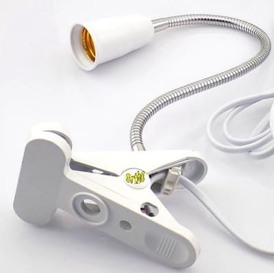 Ortho® - Dubbel Armatuur met Klem - 2x E27 Fitting - Voor 2 Groeilampen - Flexibel & Verstelbaar