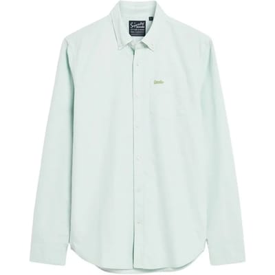 Superdry - Oxford overhemd met lange mouwen - Heren - Lange mouwen shirts