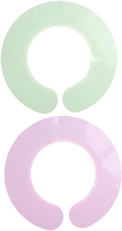 Nek Beschermer - Haar Knippen - Thuisgebruik Salon - Antiaanbaklaag - 2 Stuks - Multicolor