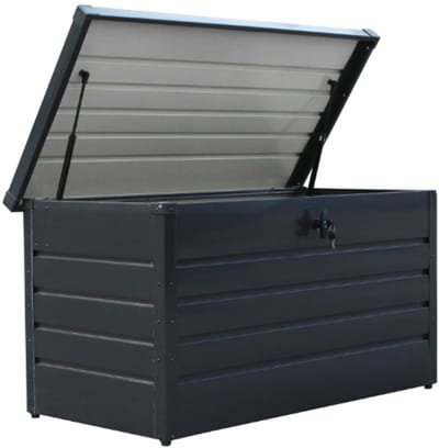 Haushalt Tuin Opbergbox 350 liter Van Staal 120 x 61 x 63 cm - Waterdichte Kussenbox met Slot