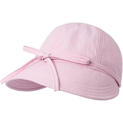 Casual Vetersluiting Emmerhoed Sneldrogend Strikje Eendensnavel Pet Brede Rand Zomerhoed Dames Meisjes Dragen white