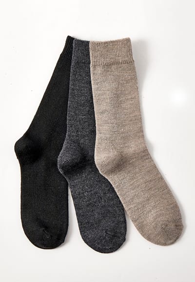Damart - Set van 3 paar effen sokken Thermolactyl - Heren - Veelkleurig - 45/47