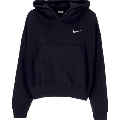 Lichtgewicht damessweatshirt met capuchon W sportkleding Jersey oversized pullover-hoodie zwart/wit