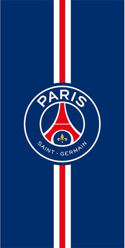 Paris Saint Germain Strandlaken Stripe - 75 x 150 cm - Blauw