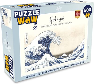 Puzzel Hokusai - The great wave off Kanagawa - Japanse kunst - Legpuzzel - Puzzel 500 stukjes